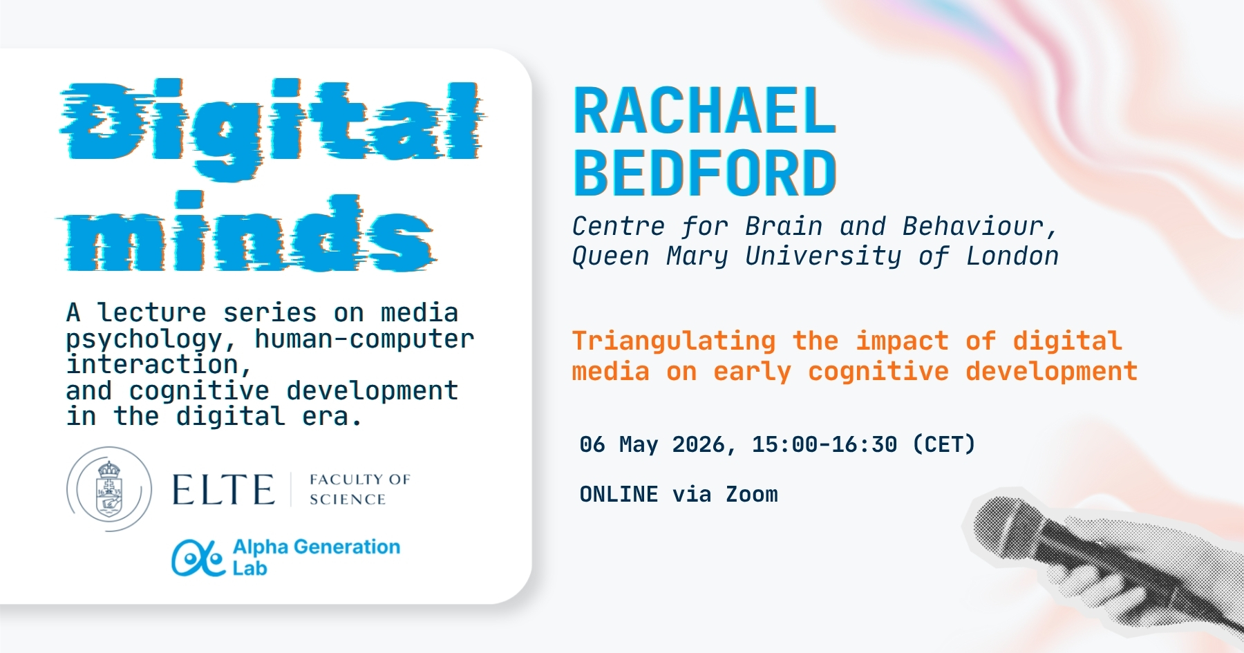 Digital Minds - Speaker: Rachael Bedford